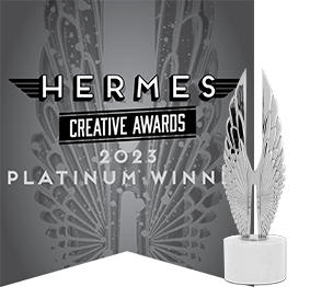 Hermes Creative Awards Platinum Statuette