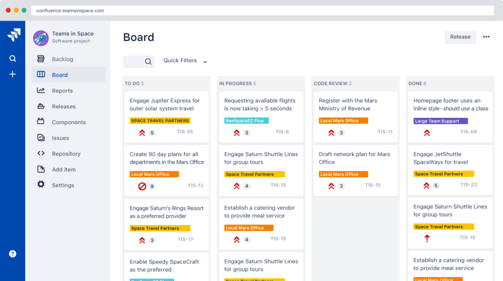 scrum project management on jira